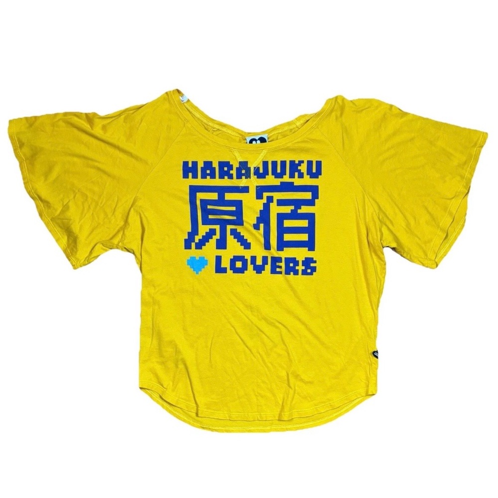 Harajuku Lovers Mustard Tee with Black Graphic
